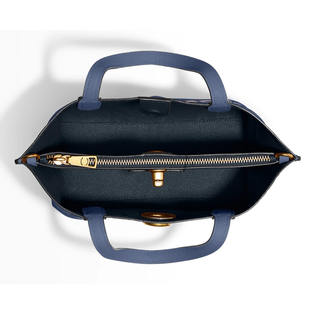 NWT $350 COACH Willow Cherry-Print Leather Tote Bag! - Picture 4 of 16